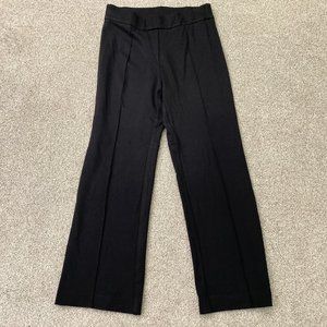 Soft Surroundings Women's Size 10 Black Pull On Elastic Waist Pants Wide Leg